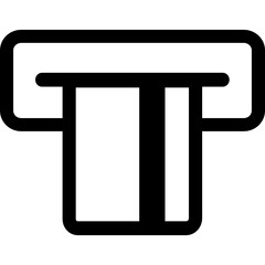 atm machine icon vector