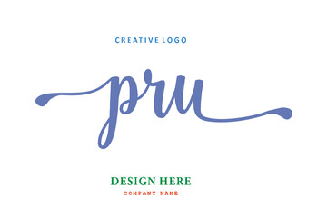 PRU lettering logo is simple, easy to understand and authoritative