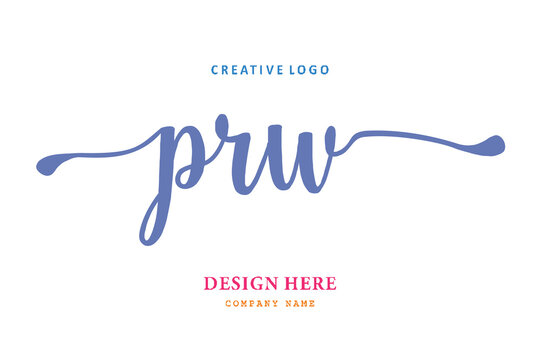 PRW lettering logo is simple, easy to understand and authoritative