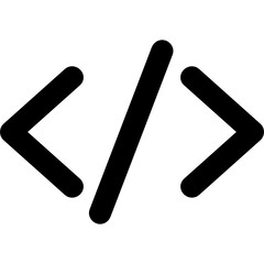 programming code icon vector