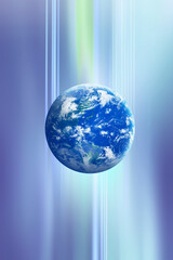 地球　世界　ワールド　通信　ネットワーク　DX　デジタル　テクノロジー　ビジネス　国際　空間　ブルー