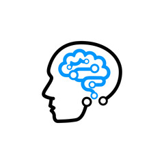 Creative human tech icon