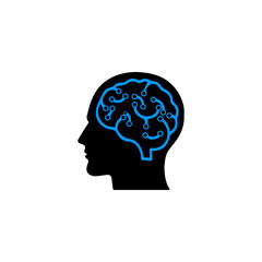 Creative human tech icon