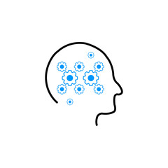 Creative human tech icon