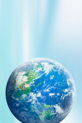 地球　世界　ワールド　通信　ネットワーク　DX　デジタル　テクノロジー　ビジネス　国際　空間　ブルー