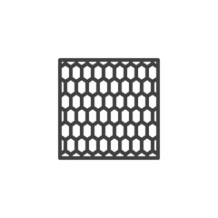 Expanded metal plate line icon