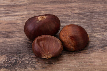 Organic natural sweet Chestnut heap