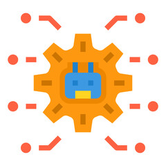 Obraz premium Engineering flat icon