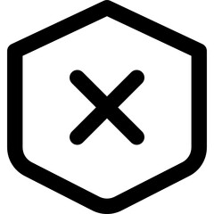 Obraz premium unsafe icon vector