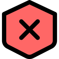 Obraz premium unsafe icon vector