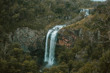 Fototapeta na wymiar Ebor Falls Waterfall, NSW, Australia 