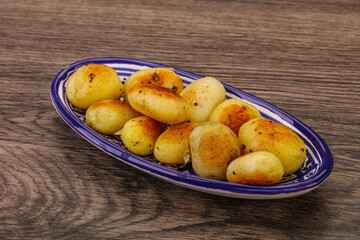 Roasted baby potato in the bowl