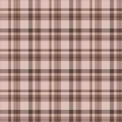 Plaid seamless pattern. Vector background of textile ornament. Flat fabric design.