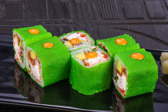 Japanese roll mamenori with fish