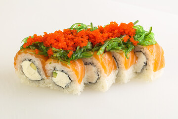 Japanese tradtional roll with salmon