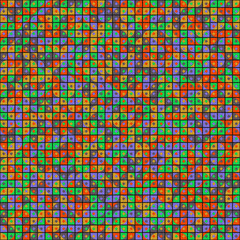 Abstract Geometric Pattern generative computational art illustration