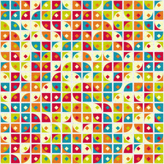 Abstract Geometric Pattern generative computational art illustration