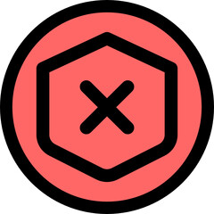 Obraz premium unsafe icon vector