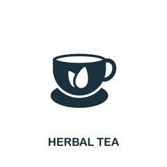 Herbal Tea icon. Monochrome simple element from therapy collection. Creative Herbal Tea icon for web design, templates, infographics and more