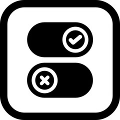 toggle switch icon vector