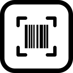barcode icon vector