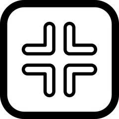 Fototapeta premium shrink screen icon vector