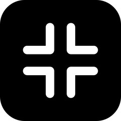 shrink screen icon vector