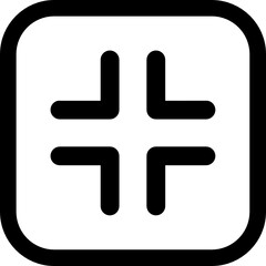 Fototapeta premium shrink screen icon vector