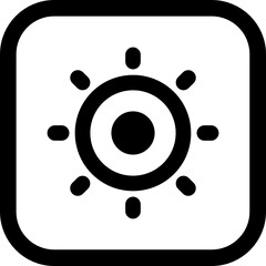 brightness icon vector