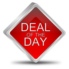 Deal of the Day Button - 3D illustration