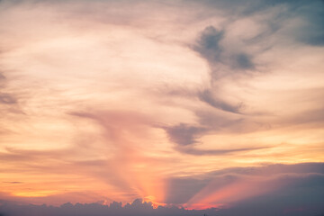 sunrise sky and ocean nature background