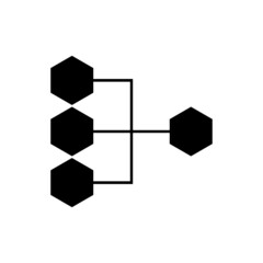 Connection icon isolated on white background