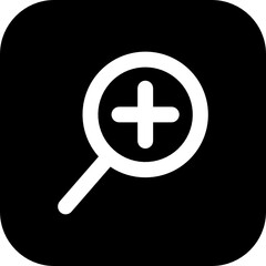 Obraz premium zoom in icon vector