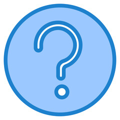Help blue style icon