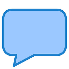 Inbox blue style icon