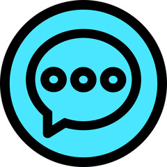 bubble chat icon vector