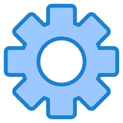 Setting blue style icon