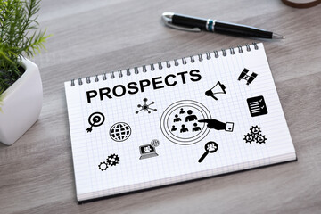 Prospects concept on a notepad