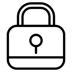 Lock outline style icon