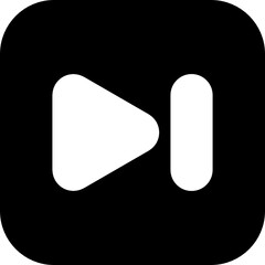 play next icon vector