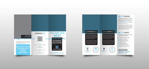 Fototapeta na wymiar Modern Tri-fold Brochure Design
