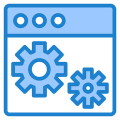 Config page blue style icon