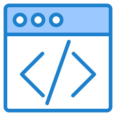 Config web blue style icon