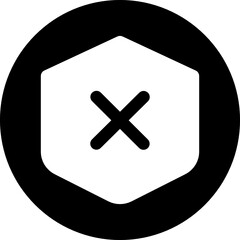 Obraz premium unsafe icon vector