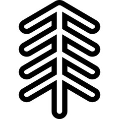 pine tree icon vector