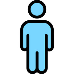 Fototapeta premium man icon vector