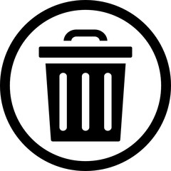 trash can icon vector