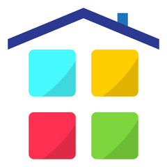 Application flat style icon