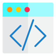 Config web flat style icon