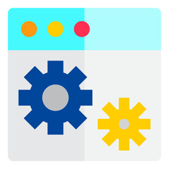 Config page flat style icon
